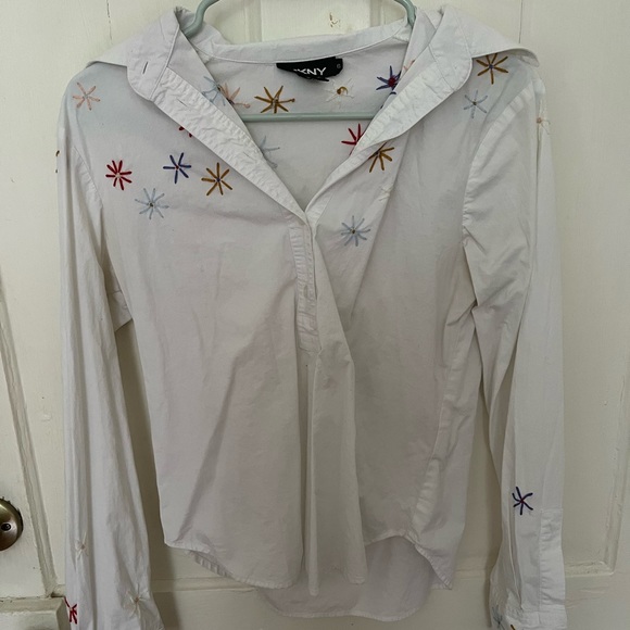 DKNY Floral top size 6 - Picture 2 of 2